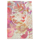 ダリアスとバラデザイン ミディアムペーパーバッグ (正面)