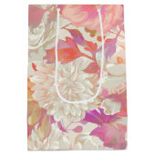 ダリアスとバラデザイン ミディアムペーパーバッグ (裏面)