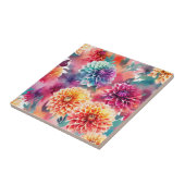 ダリアスウォーター色フローラ タイル (側面)