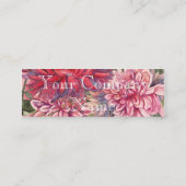 ダリアス花水彩色 スキニー名刺 (裏面)