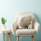 ダリアセピアプリント クッション (椅子)