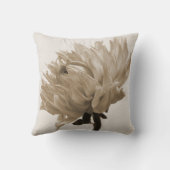 ダリアセピアプリント クッション (裏面)