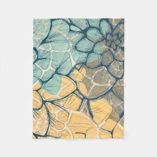 ダリアダンスI フリースブランケット (正面)