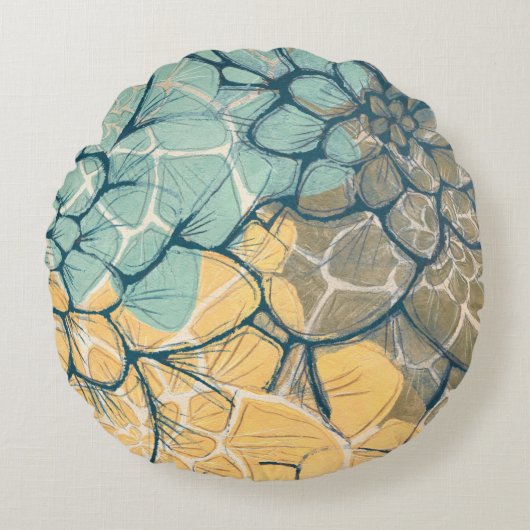 ダリアダンスI ラウンドクッション (正面)