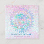 ダリアデコールエステティシャンサロンスパ スクエア名刺 (正面)