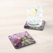 ダリアデザインセット6平方コルクコースター コースター (右側)