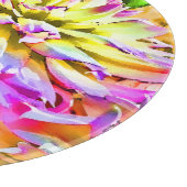 ダリアデジタルアートワーク12"ラウンドカッティングボード カッティングボード (角)