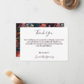 ダリアバラエティ葬儀ありがとう，悔やみや弔慰 ノートカード (正面/裏面インサイチュ)