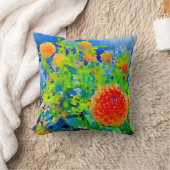 ダリアバリエーション クッション (ブランケット)