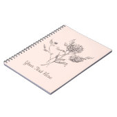 ダリアパーソナライズされたノート ノートブック (左側)