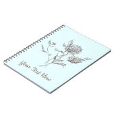 ダリアパーソナライズされたノート ノートブック (左側)