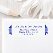 ダリアパーソナライズされた差出人住所ラベル ラベル (インサイチュ)