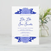 ダリアパーソナライズされた結婚式招待状 招待状 (スタンド正面)