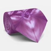 ダリアパープルミルキーホワイトクラウド抽象芸術パターン ネクタイ (ロール)