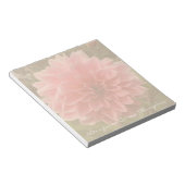 ダリアピンクの花 ノートパッド (アングル)