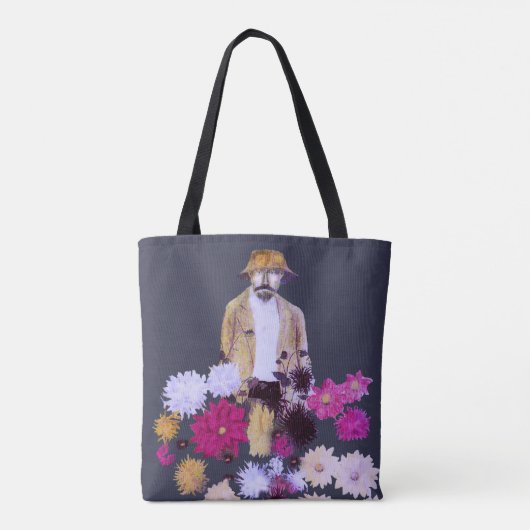 ダリアフラワーガーデナーフローラトートバッグ トートバッグ (裏面)