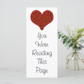 ダリアフラワーズハートブックマークテンプレート (スタンド正面)