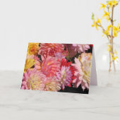 ダリアフラワーズ誕生日カード カード (黄色い花)