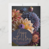 ダリアフラワーハッピーマザーズデイカード 招待状 (正面)