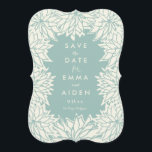 ダリアフラワー日付カードを保存 セーブザデート<br><div class="desc">この結婚式の日を発表しユニークてモダン、開花でダリアの花を特徴とする日付カードを保存する。背面の写真（オプション）</div>