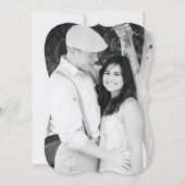 ダリアフラワー日付カードを保存 セーブザデート (裏面)