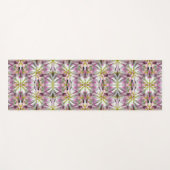 ダリアフラワー花びら倍増抽象芸術 ヨガマット (正面(横))