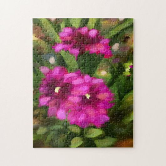 ダリアフローラガーデンフラワーフラワーマゼンタ ジグソーパズル (縦)
