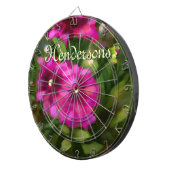 ダリアフローラガーデンフラワーフラワーマゼンタ ダーツボード (正面右)