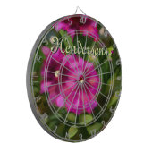 ダリアフローラガーデンフラワーフラワーマゼンタ ダーツボード (正面左)