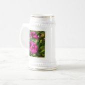 ダリアフローラガーデンフラワーフラワーマゼンタ ビールジョッキ (正面左)