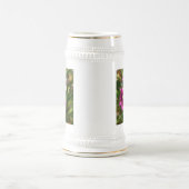 ダリアフローラガーデンフラワーフラワーマゼンタ ビールジョッキ (中央)