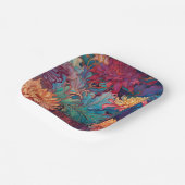 ダリアフローラタペストリー ペーパープレート (傾斜あり)