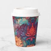 ダリアフローラタペストリー 紙コップ (裏面)