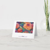 ダリアフローラタペストリ空白のーサンキュー サンキューカード (裏面)