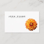 ダリアフローラミニマリストオセアニアビジネスカード 名刺 (正面)