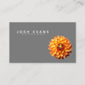 ダリアフローラミニマリストオセアニアビジネスカード 名刺 (正面)