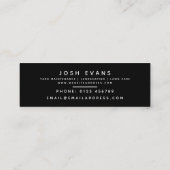 ダリアフローラミニマリストミニ名刺 スキニー名刺 (裏面)