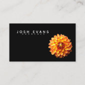 ダリアフローラミニマリスト米国ビジネスカード 名刺 (正面)