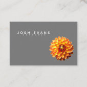 ダリアフローラミニマリスト英国およびユーロの名刺 名刺 (正面)