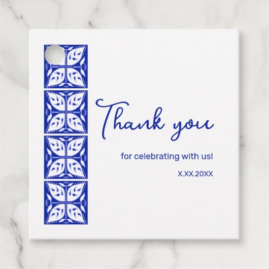 ダリアブズパーソナライズされた党好意ラベル フェイバータグ (正面)