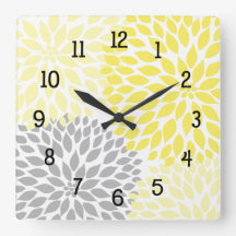 ダリアモダンの花は黄色と灰色