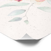 ダリアユーカリコンテンポラリープタスウォーターカラープリント ポスター (コーナー)