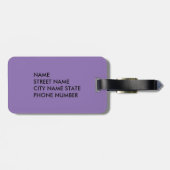 ダリアラゲッジタグ ラゲッジタグ (裏面横)