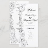 ダリアリース白黒プログラム (正面/裏面)