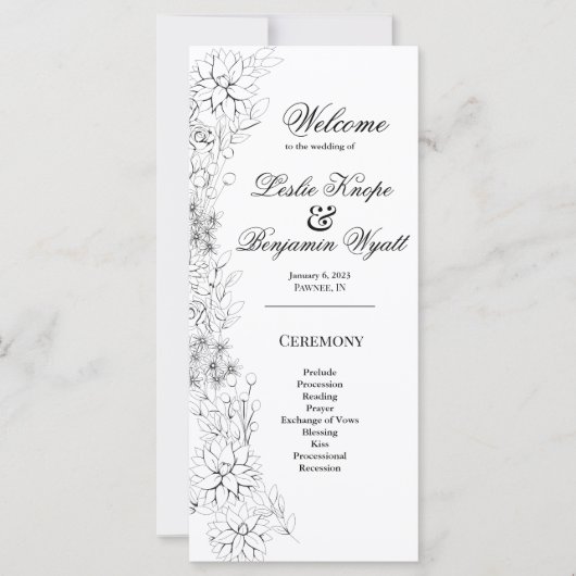 ダリアリース白黒プログラム (正面)