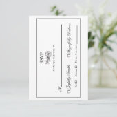 ダリアリースRSVPカード 出欠カード (スタンド正面)