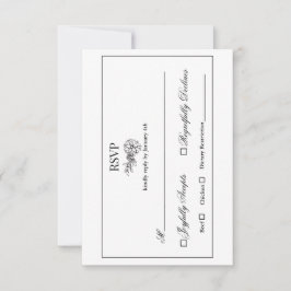 ダリアリースRSVPカード 出欠カード