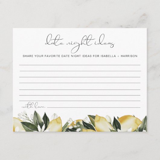 ダリアレモンシトラスデイトナイトアイディアカードゲーム エンクロージャーカード (正面)