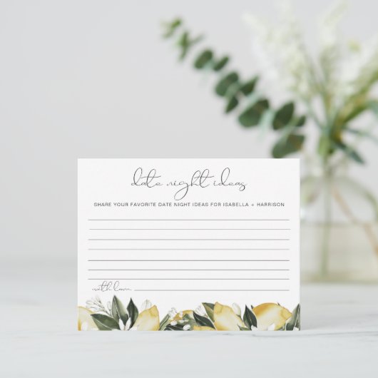 ダリアレモンシトラスデイトナイトアイディアカードゲーム エンクロージャーカード (スタンド正面)