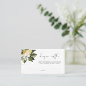 ダリアレモンシトラスフルーツサマーおむつラッフル プレイスカード (スタンド正面)